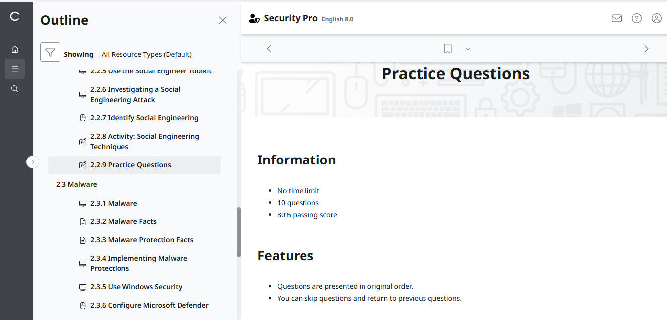 TestOut Security Pro for Security+ (SY0-701) - 12 Month Access
