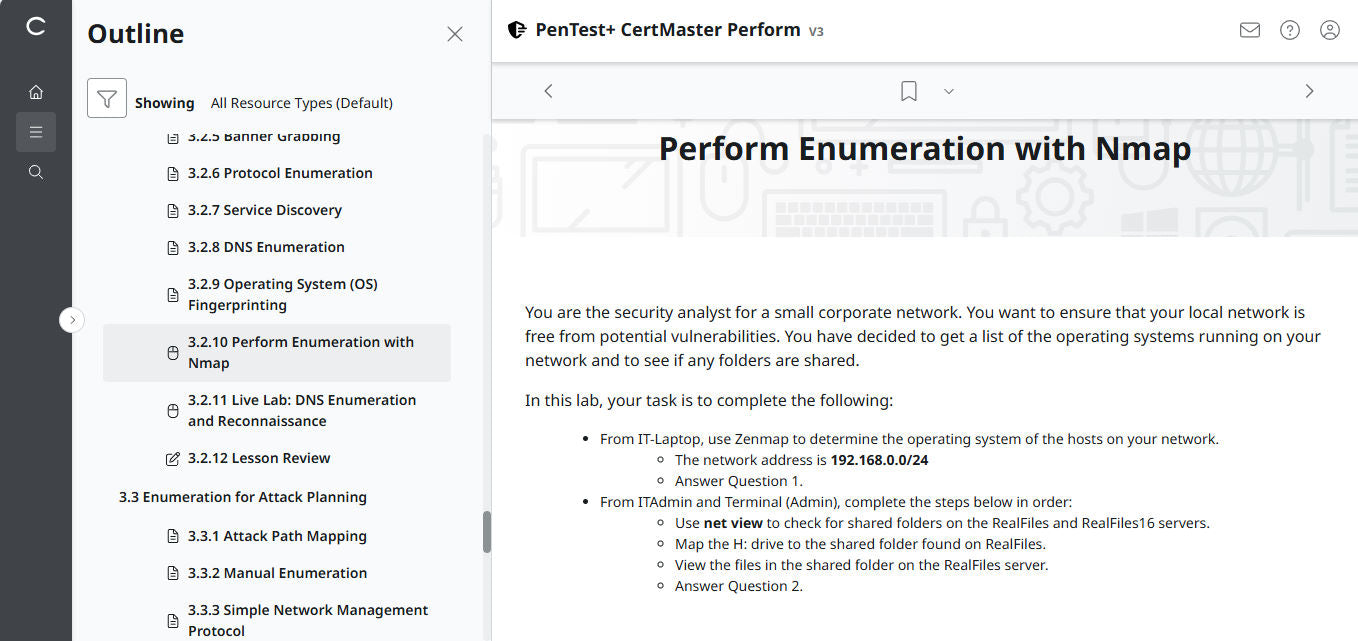 CompTIA PenTest+ CertMaster Perform  PT0-003 (V3)