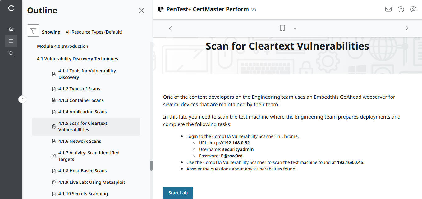 CompTIA PenTest+ CertMaster Perform  PT0-003 (V3)